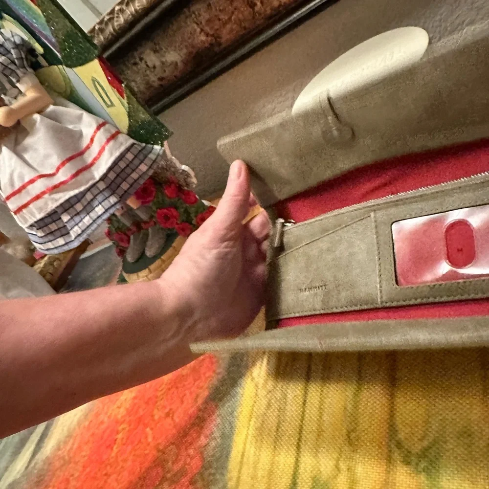 NWT Hammitt Daniel Pewter/Silver Shoulder Bag with EUC Benjamin slim Wallet - Picture 14 of 15